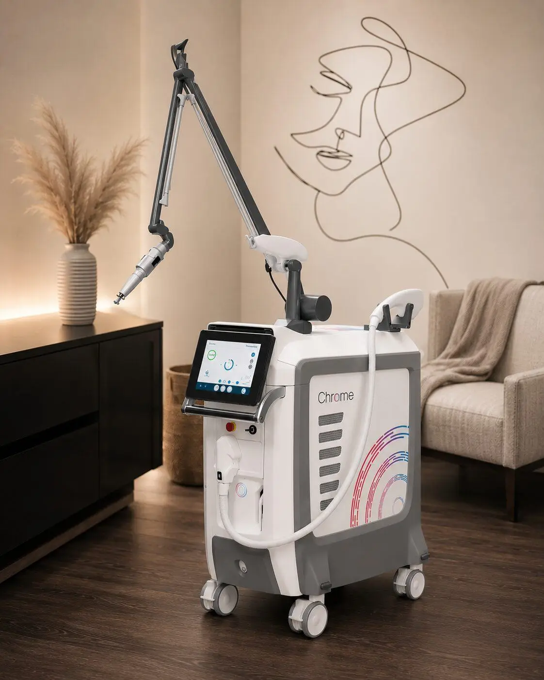 Chrome laser facial treatment at Dewskin Denver
