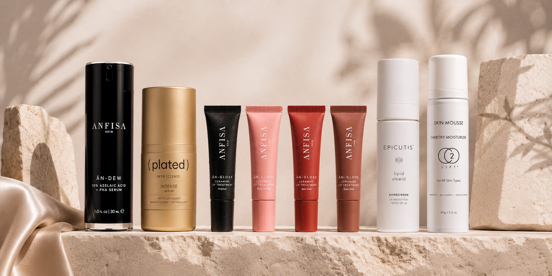 Curated skincare at Dewskin